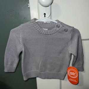 Wonder Nation Gray Knit Sweater
